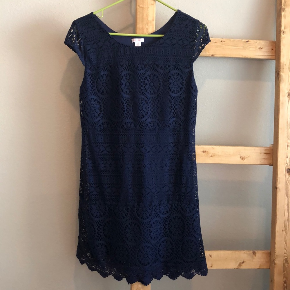 Navy Blue lace dress